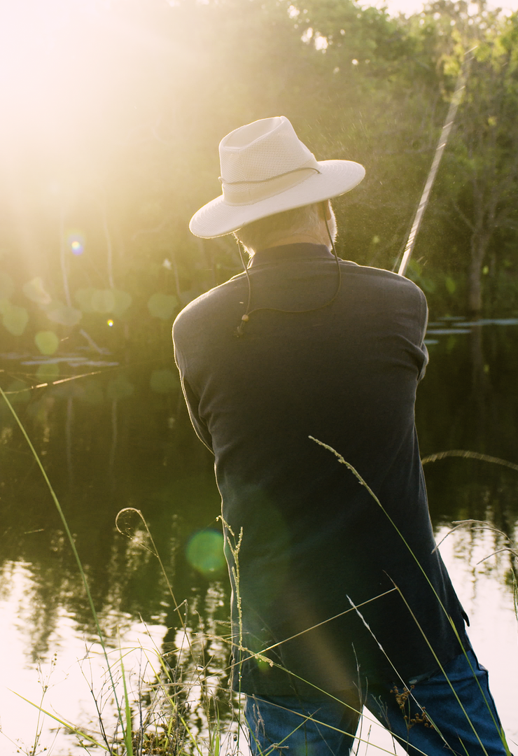 Fishing at Greens Prairie Reserve